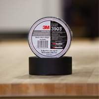 3903 Vinyl Duct Tape, 48 mm (2") W x 45 m (148') L, 6.5 mils, Black Moffatt Supply & Specialties