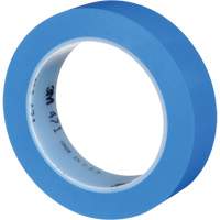 471 Vinyl Tape, 25.4 mm (1") W x 32.9 m (108') L, 5.3 mils, Blue Moffatt Supply & Specialties