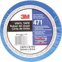 Ruban en vinyle 471, 50,8 mm (2") la x 32,9 m (108') lo, 5,2 mils, Bleu Moffatt Supply & Specialties