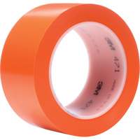 471 Vinyl Tape, 50.8 mm (2") W x 32.9 m (108') L, 5.2 mils, Orange Moffatt Supply & Specialties