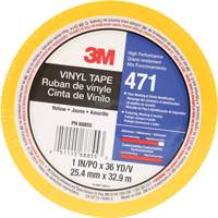 471 Vinyl Tape, 25.4 mm (1") W x 32.9 m (108') L, 5.2 mils, Yellow Moffatt Supply & Specialties