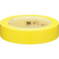 Ruban en vinyle 471, 25,4 mm (1") la x 32,9 m (108') lo, 5,3 mils, Jaune Moffatt Supply & Specialties