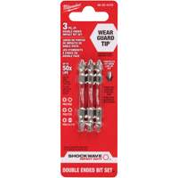 Jeu dembouts &agrave; double extr&eacute;mit&eacute; pour tournevis &agrave; chocs, 3 Mcx, Phillips/&agrave; fentes/Carr&eacute;e/Torx Moffatt Supply & Specialties
