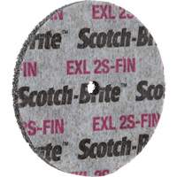 Scotch-Brite EXL Unitized Wheel, 3" x 1/2", 1/4" Arbor Moffatt Supply & Specialties