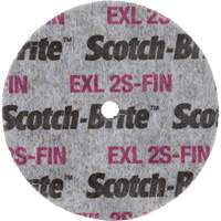 Scotch-Brite EXL Unitized Wheel, 3" x 1/2", 1/4" Arbor Moffatt Supply & Specialties