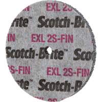 Scotch-Brite EXL Unitized Wheel, 3" x 1/2", 1/4" Arbor Moffatt Supply & Specialties