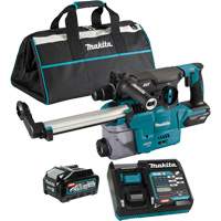 Marteau rotatif sans fil avec moteur sans balai XGT SDS-Plus avec accessoire daspiration des poussi&egrave;res DX10, 40 V, 1-3/16", 3 lb-pi, 0-840 tr/min Moffatt Supply & Specialties