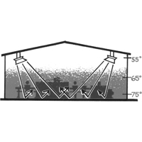 Radiateur s&eacute;rie 4000, Chaleur radiante, Gaz naturel, 40000 BTU/H Moffatt Supply & Specialties