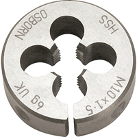 Split Circular Die, M10 X 1.5 Thread, High Speed Steel Moffatt Supply & Specialties