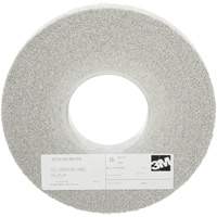 Meules d'&eacute;barbage EXL Scotch-Brite, 8" x 1", Arbre de 3", Oxyde d'aluminium Moffatt Supply & Specialties