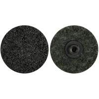 Disques non tiss&eacute;s &agrave; changement rapide, 2" dia., Grain Extra grossier, Oxyde d'aluminium Moffatt Supply & Specialties