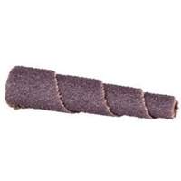 Cartouche de bande abrasive conique ALO, 80 Grain, 3/4" dia., Oxyde d'aluminium, 1-1/2" lo, 3/16" Dimension de l'arbre Moffatt Supply & Specialties
