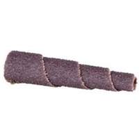 Cartouche de bande abrasive conique ALO, 120 Grain, 3/4" dia., Oxyde d'aluminium, 1-1/2" lo, 3/16" Dimension de l'arbre Moffatt Supply & Specialties