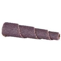 Cartouche de bande abrasive conique ALO, 60 Grain, 1" dia., Oxyde d'aluminium, 2" lo, 3/16" Dimension de l'arbre Moffatt Supply & Specialties