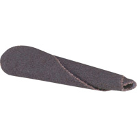 Cartouche de bande abrasive conique ALO, 320 Grain, 3/16" dia., Oxyde d'aluminium, 1" lo, 1/8" Dimension de l'arbre Moffatt Supply & Specialties