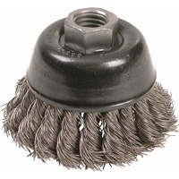 Knot Wire Cup Brushes - High Speed Small Grinder, 2-3/4" Dia. x 5/8"-11 Arbor Moffatt Supply & Specialties