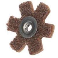 Disque abrasif en forme d'&eacute;toile pour pr&eacute;paration de surface Abrasotex , 1-1/2" dia., Grain Cors&eacute;, Oxyde d'aluminium Moffatt Supply & Specialties