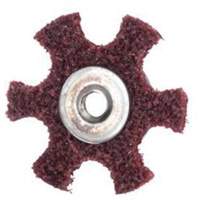 Disque abrasif en forme d'&eacute;toile pour pr&eacute;paration de surface Abrasotex , 2" dia., Grain Moyen, Oxyde d'aluminium Moffatt Supply & Specialties