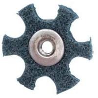 Disque abrasif en forme d'&eacute;toile pour pr&eacute;paration de surface Abrasotex , 3" dia., Grain Tr&egrave;s fin, Oxyde d'aluminium Moffatt Supply & Specialties