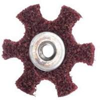 Disque abrasif en forme d'&eacute;toile pour pr&eacute;paration de surface Abrasotex , 4" dia., Grain Moyen, Oxyde d'aluminium Moffatt Supply & Specialties