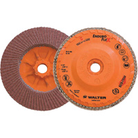 Disque &agrave; lamelles Enduro-Flex, 4-1/2" x 5/8"-11, Type 27, Grain 60, Alumine de zirconium Moffatt Supply & Specialties