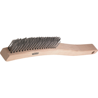 V-Trim Long Handle Scratch Brushes, Stainless Steel, 3 x 19 Wire Rows, 13-3/4" Long Moffatt Supply & Specialties