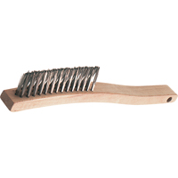 V-Groove Long Handle Scratch Brushes, Stainless Steel, 3 x 14 Wire Rows, 13-3/4" Long Moffatt Supply & Specialties