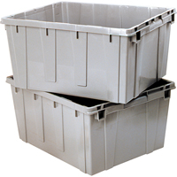 Nesting Container, 21.1" W x 17.7" D x 12" H, Grey Moffatt Supply & Specialties