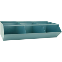 Sectional Bin Units, 100 lbs. Cap., 37" W x 20-1/2" D x 9-1/2" H, Blue Moffatt Supply & Specialties
