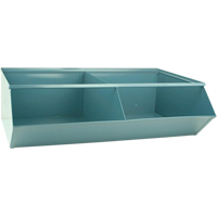Sectional Bin Units, 100 lbs. Cap., 37" W x 24" D x 11" H, Blue Moffatt Supply & Specialties