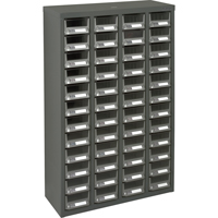Casiers pour pi&egrave;ces KPC-400, Acier galvanis&eacute;, 48 tiroirs, 22-3/5" x 8-7/10" x 36-9/10", Gris Moffatt Supply & Specialties