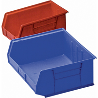 Plastic Bin, 8-1/4" W x 9" H x 18" D, Blue Moffatt Supply & Specialties