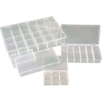 K-Resin Compartment Box, Plastic, 36 Slots, 6-9/16" W x 9-5/8" D x 1-1/2" H, Transparent Moffatt Supply & Specialties