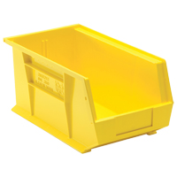 Ultra Stack & Hang Bin, 8-1/4" W x 7" H x 14-3/4" D, Yellow Moffatt Supply & Specialties