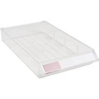 Replacement Drawer for KPC-300 Parts Cabinet, Plastic, 5-3/8" W x 9-13/16" D x 1-3/5" H, Clear Moffatt Supply & Specialties