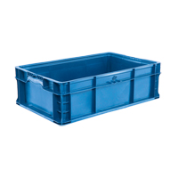 Syst&egrave;me de contenants d'exp&eacute;dition 4845 de StakPak Plus, 15" la x 24" p x 7,5" h, Bleu royal Moffatt Supply & Specialties