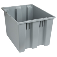 Contenants Stack & Nest, 13" x 19,5" x 15,5", Gris Moffatt Supply & Specialties