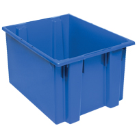 Contenants Stack & Nest, 13" x 23,5" x 19,5", Bleu Moffatt Supply & Specialties