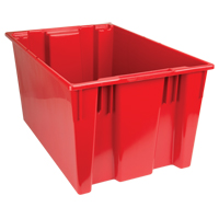 Contenants Stack & Nest, 15" x 29,5" x 19,5", Rouge Moffatt Supply & Specialties