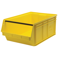 Contenants g&eacute;ants empilables, 18,375" la x 29" p x 11,875" h, Jaune Moffatt Supply & Specialties