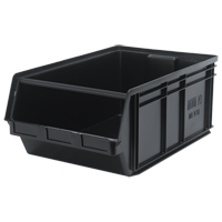 Bac MAGNUM en mat&eacute;riau recycl&eacute;, 11-7/8" ha x 18-3/8" la x 29" p, Capacit&eacute; de 150 lb, Noir Moffatt Supply & Specialties