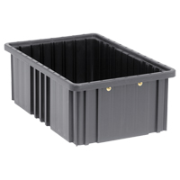 Bacs divisibles conducteurs, Polypropyl&egrave;ne, 10-7/8" la x 16-1/2" p x 6" h, Noir Moffatt Supply & Specialties