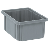 Contenants Divider Box, Plastique, 10,9" la x 8,3" p x 5" h, Gris Moffatt Supply & Specialties