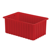 Contenants Divider Box, Poly&eacute;thyl&egrave;ne, 16,5" la x 10,9" p x 7" h, Rouge Moffatt Supply & Specialties