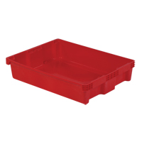 Contenants Stack-N-Nest Polylewton, 6,1" x 29,6" x 22,4", Rouge Moffatt Supply & Specialties