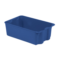 Contenants Stack-N-Nest Polylewton, 7,9" x 24" x 14,1", Bleu Moffatt Supply & Specialties