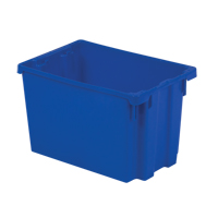 Contenants Stack-N-Nest Polylewton, 12,1" x 19,4" x 12,9", Bleu Moffatt Supply & Specialties