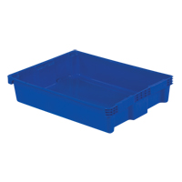 Contenants Stack-N-Nest Polylewton, 6,1" x 29,6" x 22,4", Bleu Moffatt Supply & Specialties