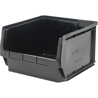 Stacking Container, 18.375" W x 18.375" D x 11.875" H, Black Moffatt Supply & Specialties