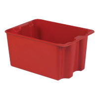 Stack-N-Nest&reg; Plexton Containers, 19.9" W x 27.5" D x 14" H, Red Moffatt Supply & Specialties